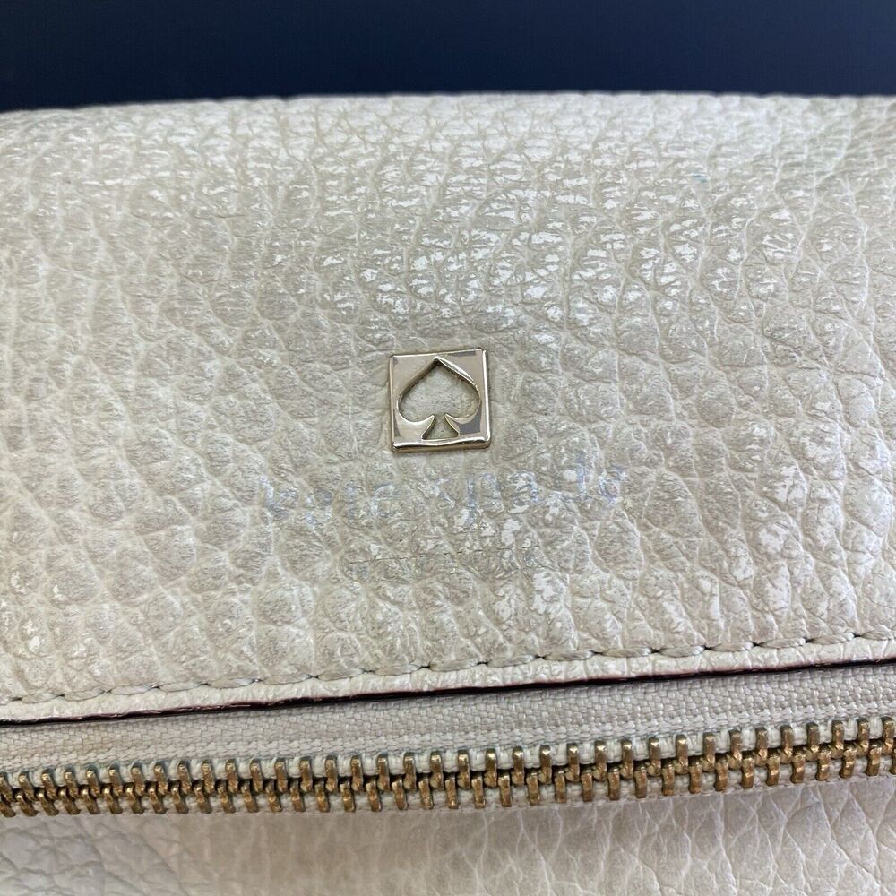Kate Spade Carmen Southport Avenue Buttermilk Cream Black Satchel Purse - Picture 2 of 15